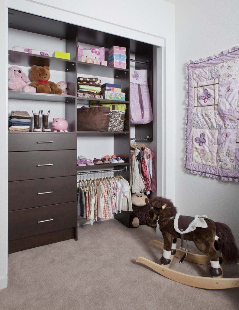 Girls Custom Closet System