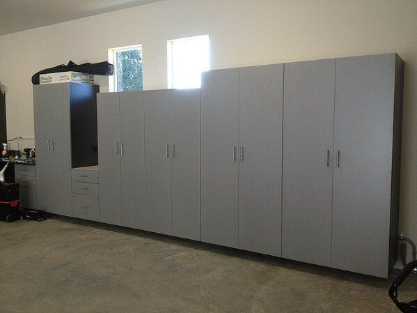 Custom Installed Garage Cabinet System