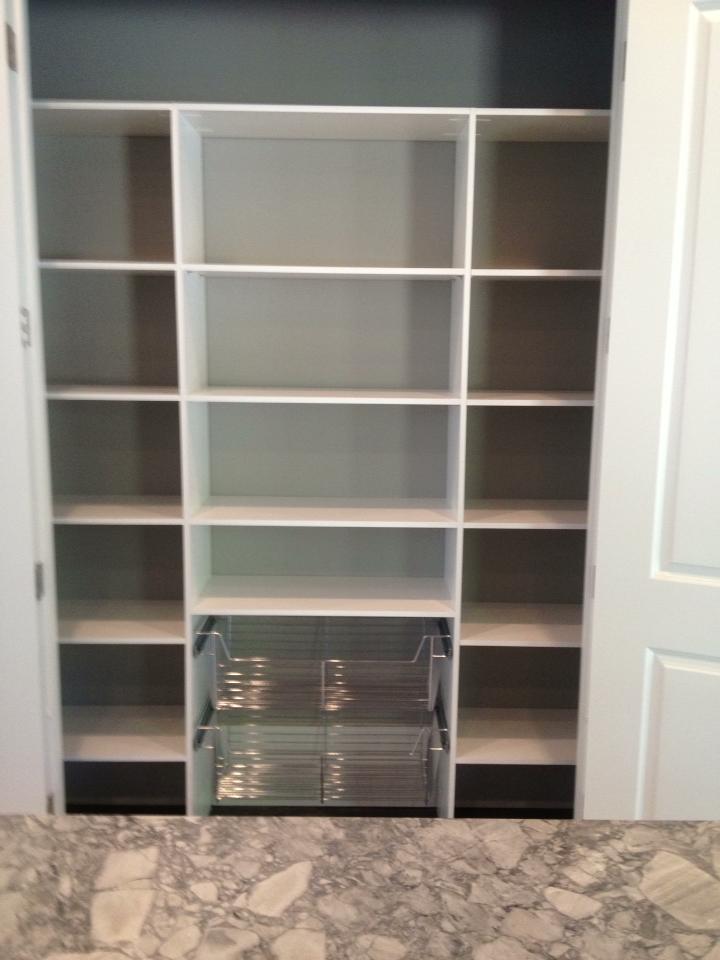 Custom Kitchen Pantry Installed by Creative Closets