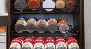 Soups and sauces in storage drawer